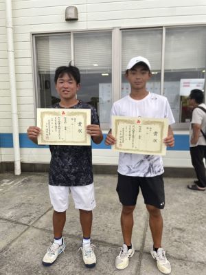 男子ダブルス2位