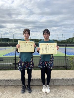 女子ダブルス1位