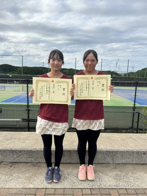 女子ダブルス2位